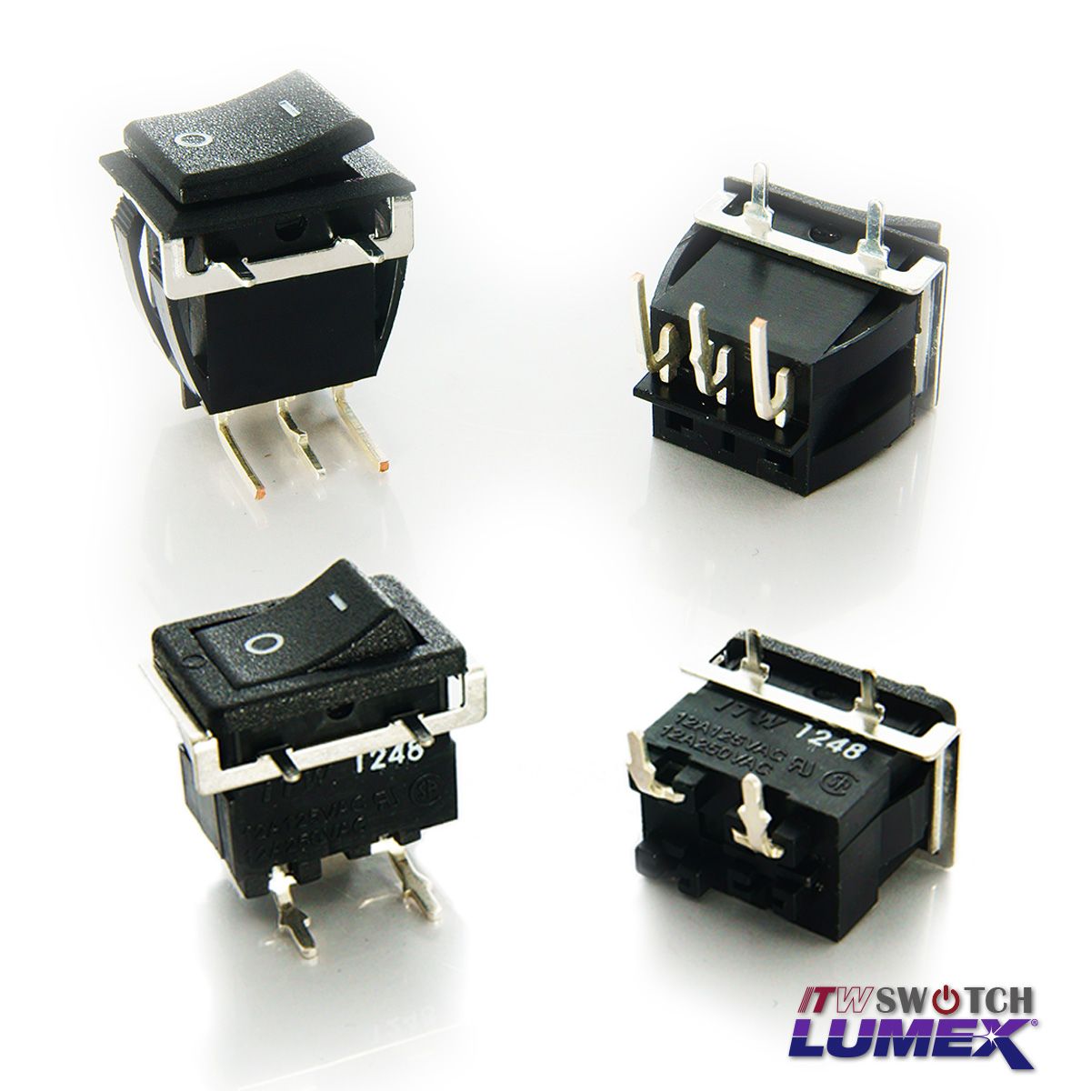 Rocker Switches are available from ITW Lumex Switch.